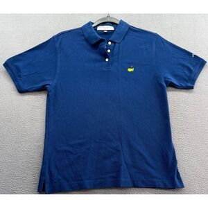 Masters Collection Ladies Shirt Sz M Blue Polo Masters Logo Golf Tournament